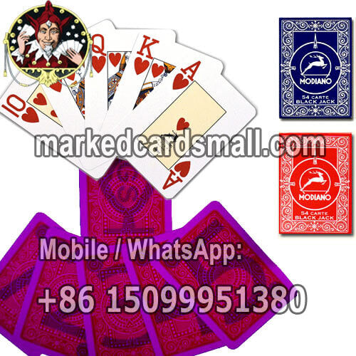 poker gambling cheating cards modiano blackjack
