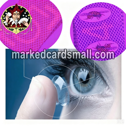 Luminous Ink Contact Lenses for Marked Playing Cards