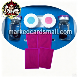 Luminous Ink Contact Lenses for Marked Playing Cards