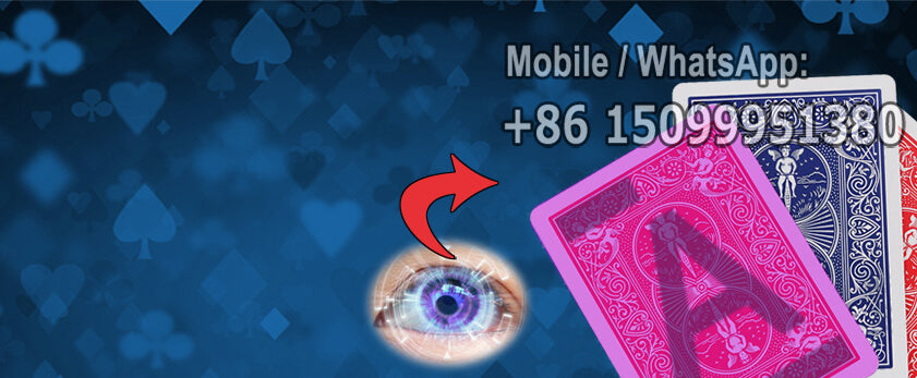 infrared contact lenses for seeing marked cards