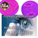 Luminous Ink Contact Lenses for Marked Cards