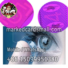 Luminous Ink Contact Lenses for Marked Cards