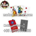 Masenghini marked playing cards with italian characteristic