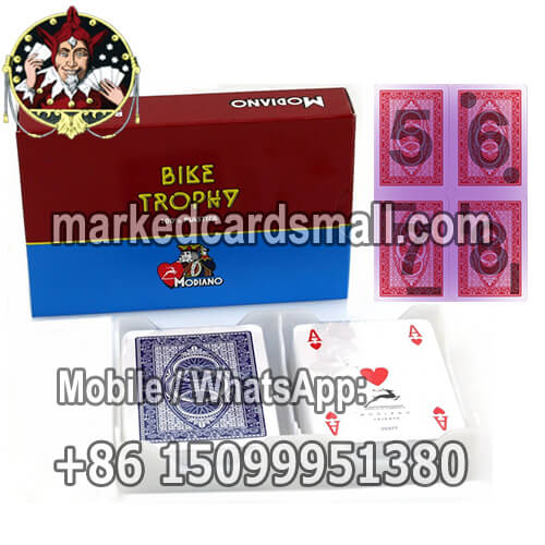 Modiano bike trophy marked cards tricks