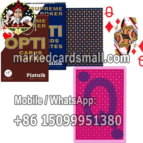 Piatnik OPTI contact lenses marked magic decks poker