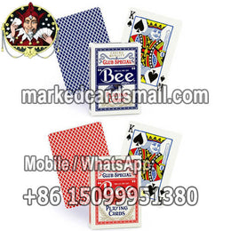 US bee marked poker cards with red and blue back