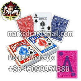 bicycle jumbo index marked cards with invisible ink markings