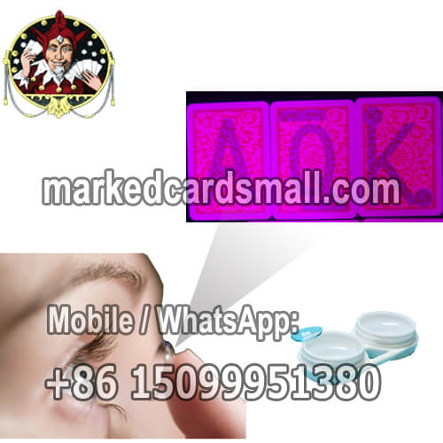 infrared contact lenses to see marked playing cards