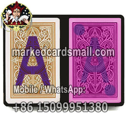 kem arrow golden black uv marked poker cheat cards
