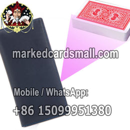 leather wallet playing cards scanning- camera