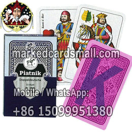 Infrared magic ink marked Piatnik 33 Blatt poker cards