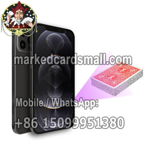 iphone 12 pro poker analyzer scans barcode marked deck