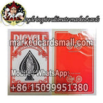 red color bicycle inspire marked playing cards